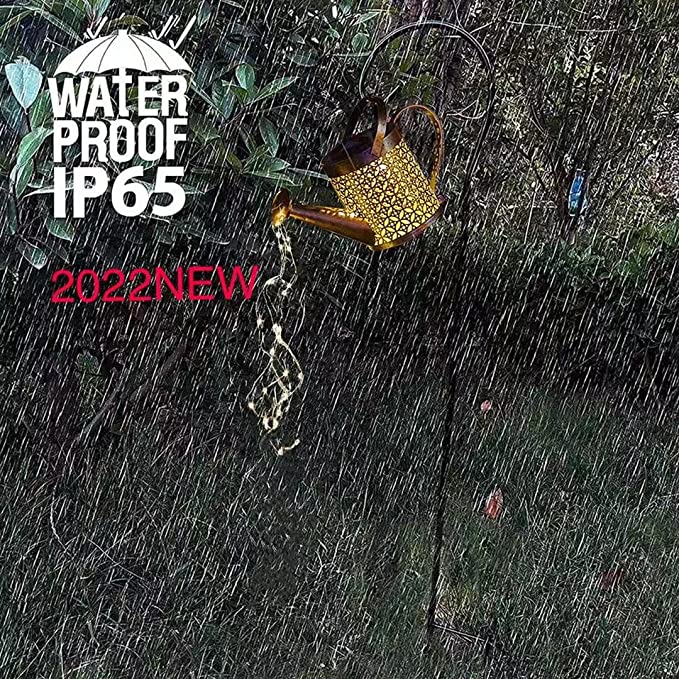 Garden Solar Watering Can Light Hanging Kettle