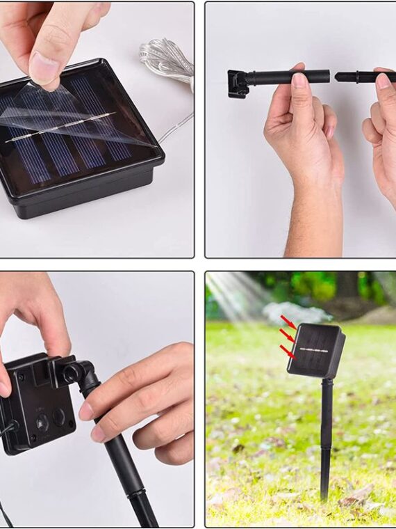 5 Pack Solar Christmas Stake Light Outdoor