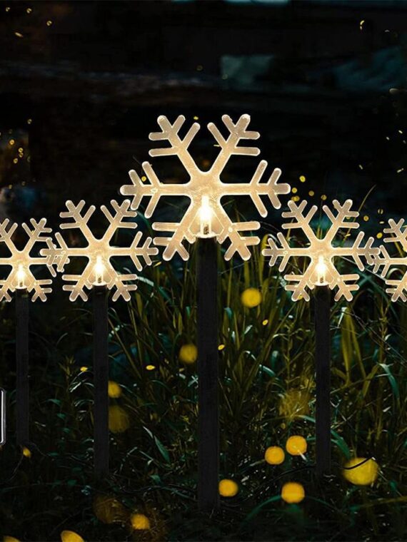 5PCS Led Christmas Solar Light Waterproof Outdoor