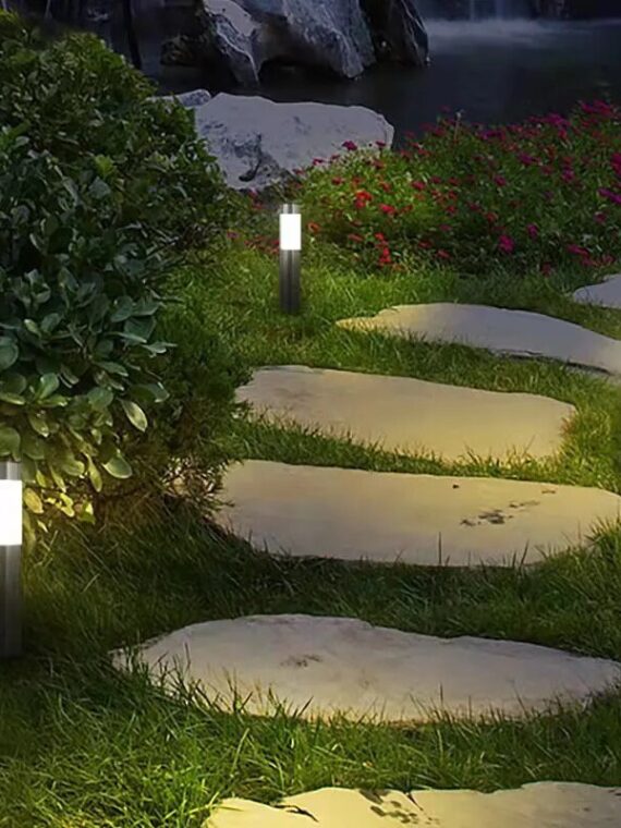 Solar Stainless Steel Garden Path Light Solar Garden