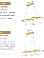 Solid Wood Dining Table Pendant Lights