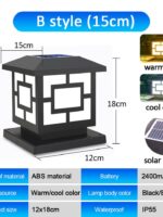 Outdoor Post Lights,IP65 Waterproof Solar