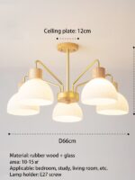 Dining Table Chandelier Glass Lampshade