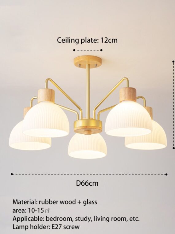 Dining Table Chandelier Glass Lampshade