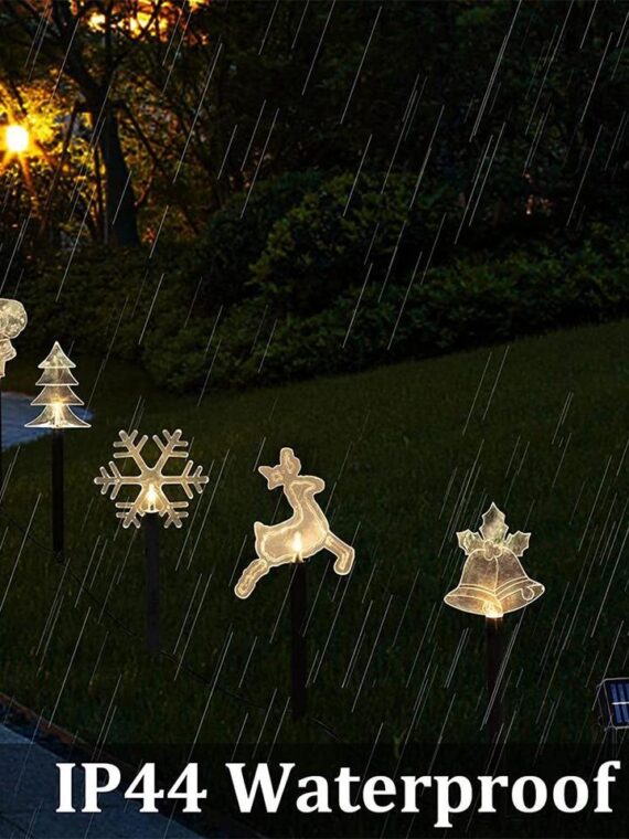 5PCS Led Christmas Solar Light Waterproof Outdoor