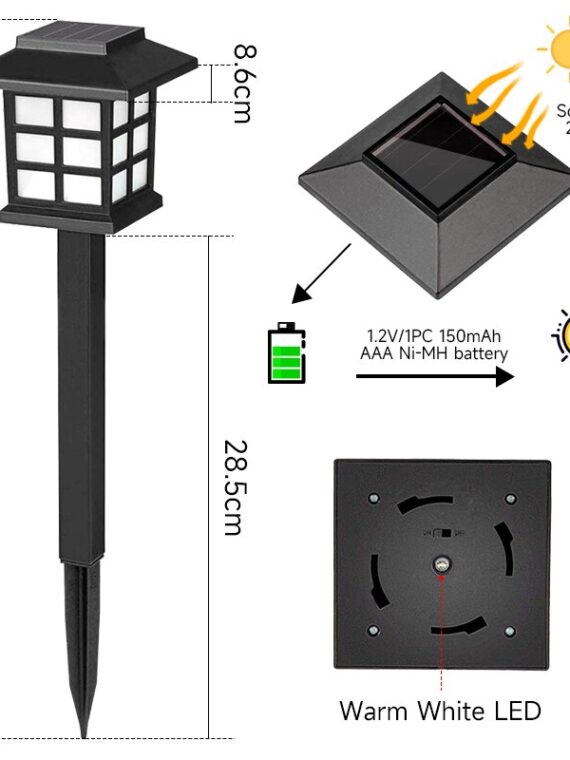 Outdoor LED Solar Lights Waterproof Lawn Lamps