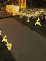 5 Pack Solar Christmas Stake Light Outdoor