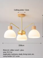 Dining Table Chandelier Glass Lampshade