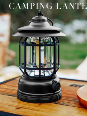 New Portable Camping Retro Lamp USB Rechargeable