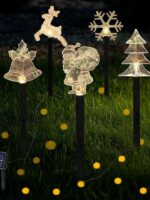 5PCS Led Christmas Solar Light Waterproof Outdoor