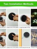 6LED Outdoor Solar Ground Light for Path Lawn