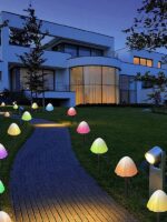 LED Solar String Lights Waterproof Mushroom