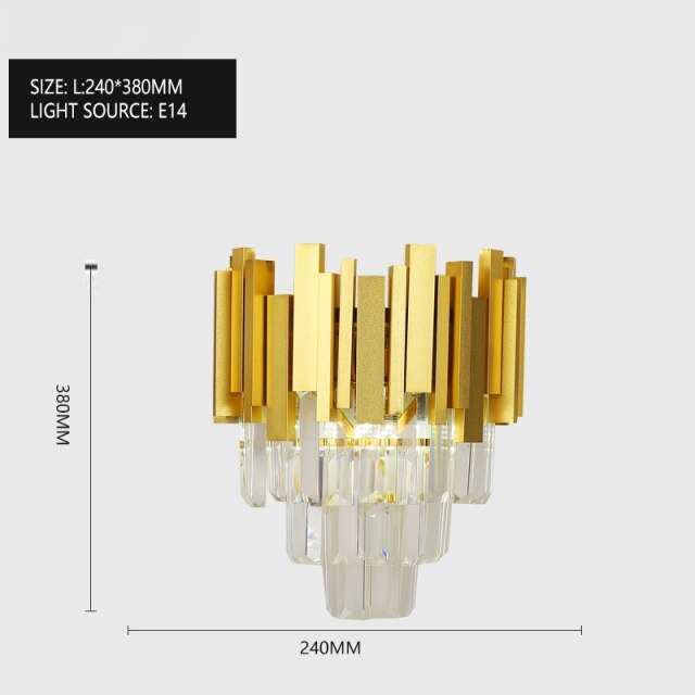 Modern crystal chandelier living room