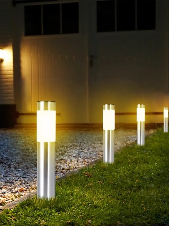 Solar Stainless Steel Garden Path Light Solar Garden