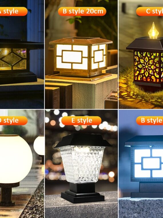 Outdoor Post Lights,IP65 Waterproof Solar
