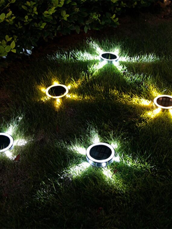 6LED Outdoor Solar Ground Light for Path Lawn