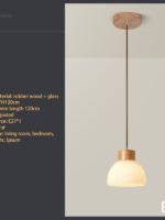 Dining Table Chandelier Glass Lampshade