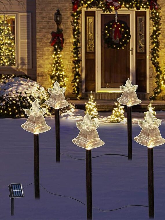 5PCS Led Christmas Solar Light Waterproof Outdoor