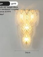 Modern crystal chandelier living room