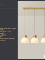 Dining Table Chandelier Glass Lampshade