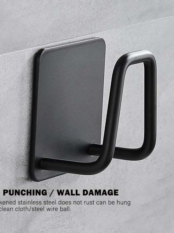 Kitchen Organizer Sponge Holder Soap Drying Rack Self Adhesive Sink Drain Racks Stainless Steel Sink Wall Storage Racks Hooks